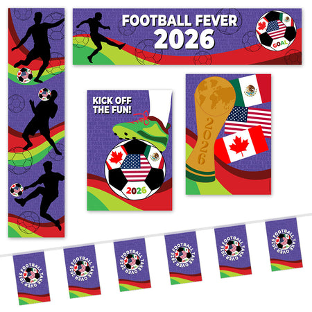 Football 2026 Paper Decoration Pack