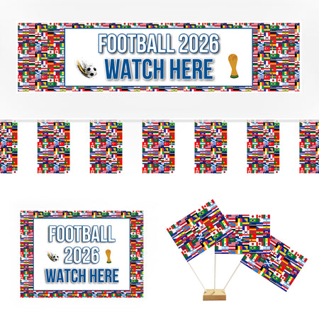 World Football 2026 Multi Country Paper Decoration Pack 