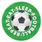 Eat Sleep Football Repeat Badge - 58mm - Each