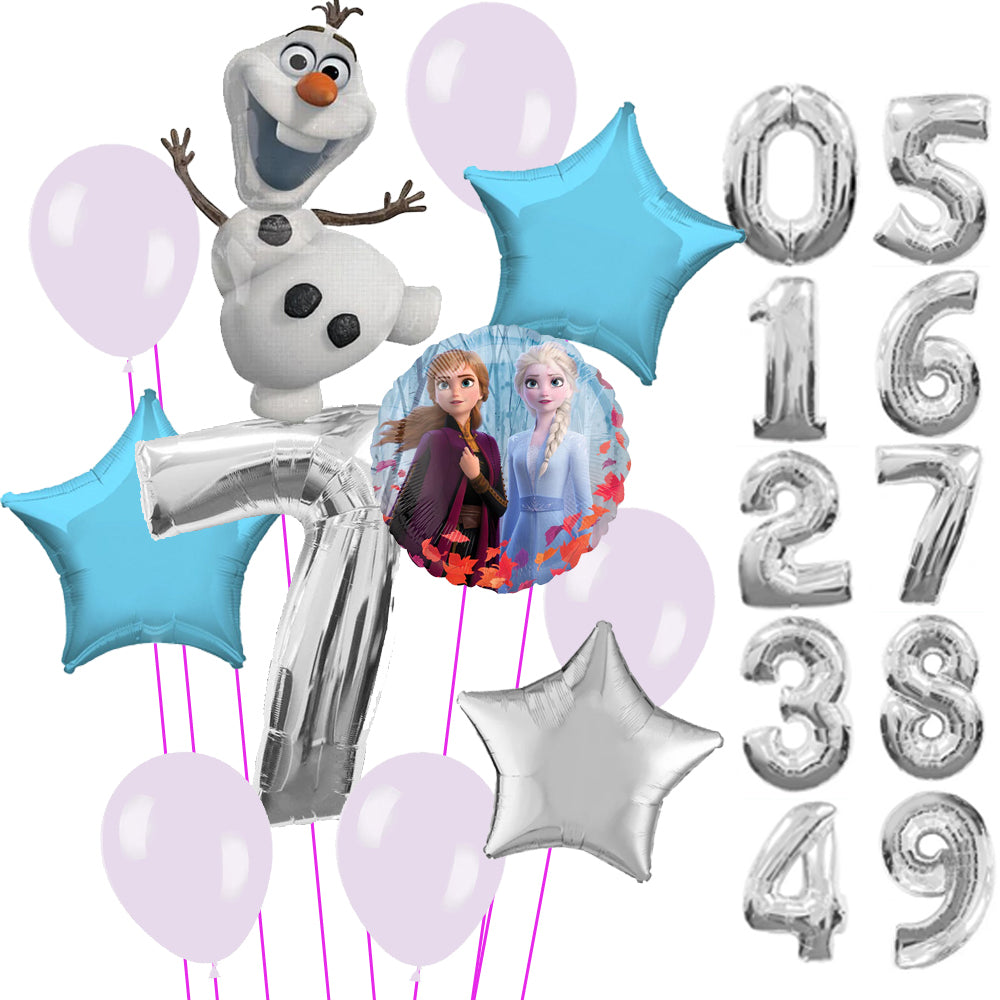 Uninflated Frozen Balloon Bundle - Choose Your Age