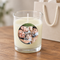 Full Photo Personalised Unscented Candle in Glass Holder - 6.5cm - Each