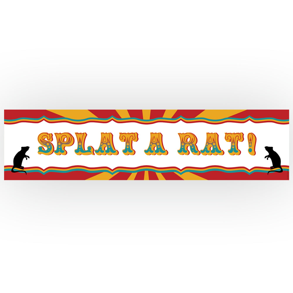Fundraising Splat A Rat Banner - 1.2m