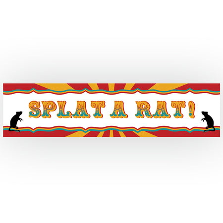 Fundraising Splat A Rat Banner - 1.2m