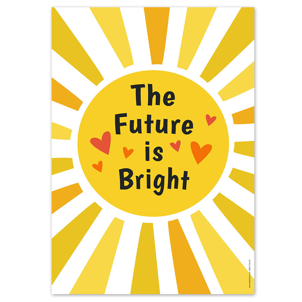 The Future is Bright Sun Poster - A3