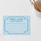Baby Blue Baby Shower Advice Cards - Pack of 8