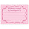 Baby Pink Baby Shower Advice Cards - Pack of 8