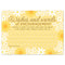 Yellow Floral Baby Shower Advice Cards - Pack of 8