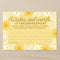 Yellow Floral Baby Shower Advice Cards - Pack of 8