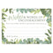 Baby Shower Botanical Advice Cards - Pack of 8