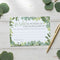 Baby Shower Botanical Advice Cards - Pack of 8