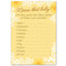 Name that Baby Yellow Floral Baby Shower Game - Pack of 8