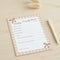 Baby Predictions Brown Gingham Baby Shower Cards - Pack of 8