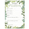 Baby Predictions Botanical Baby Shower Cards - Pack of 8