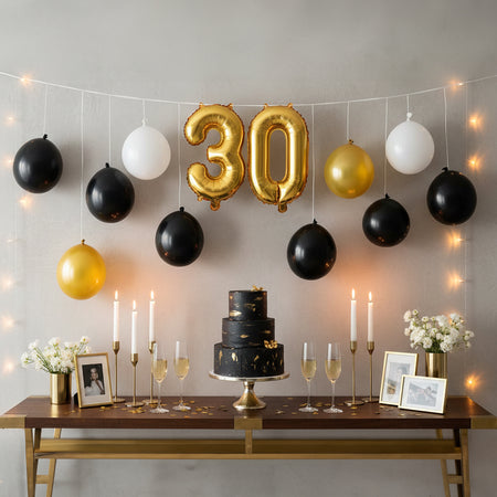 30th Birthday Balloon Garland Party Decoration - 2.6m