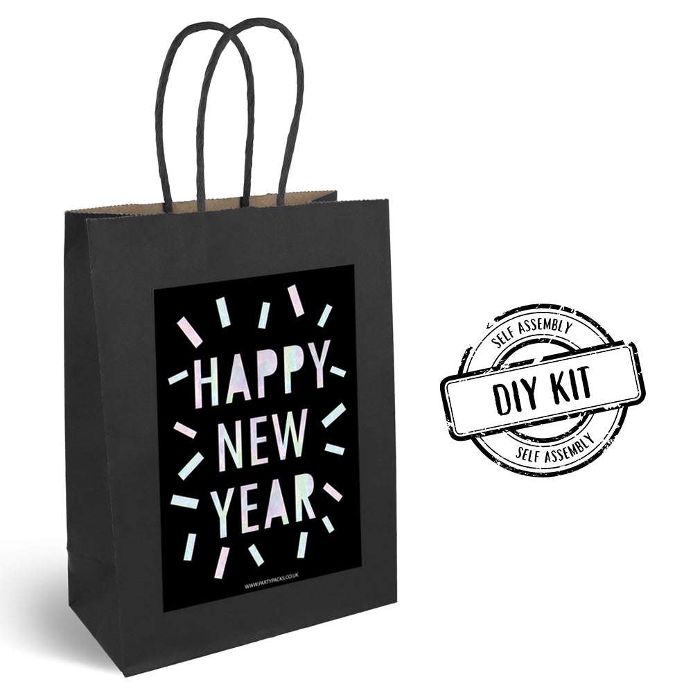 New Year Disco Paper Party Bags - Pack of 4