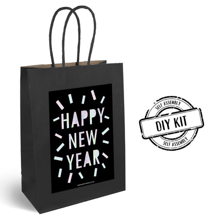 New Year Disco Paper Party Bags - Pack of 4