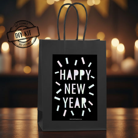 New Year Disco Paper Party Bags - Pack of 4