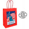 Personalised American Flag Statue of Liberty Paper Party Bags - Pack of 12