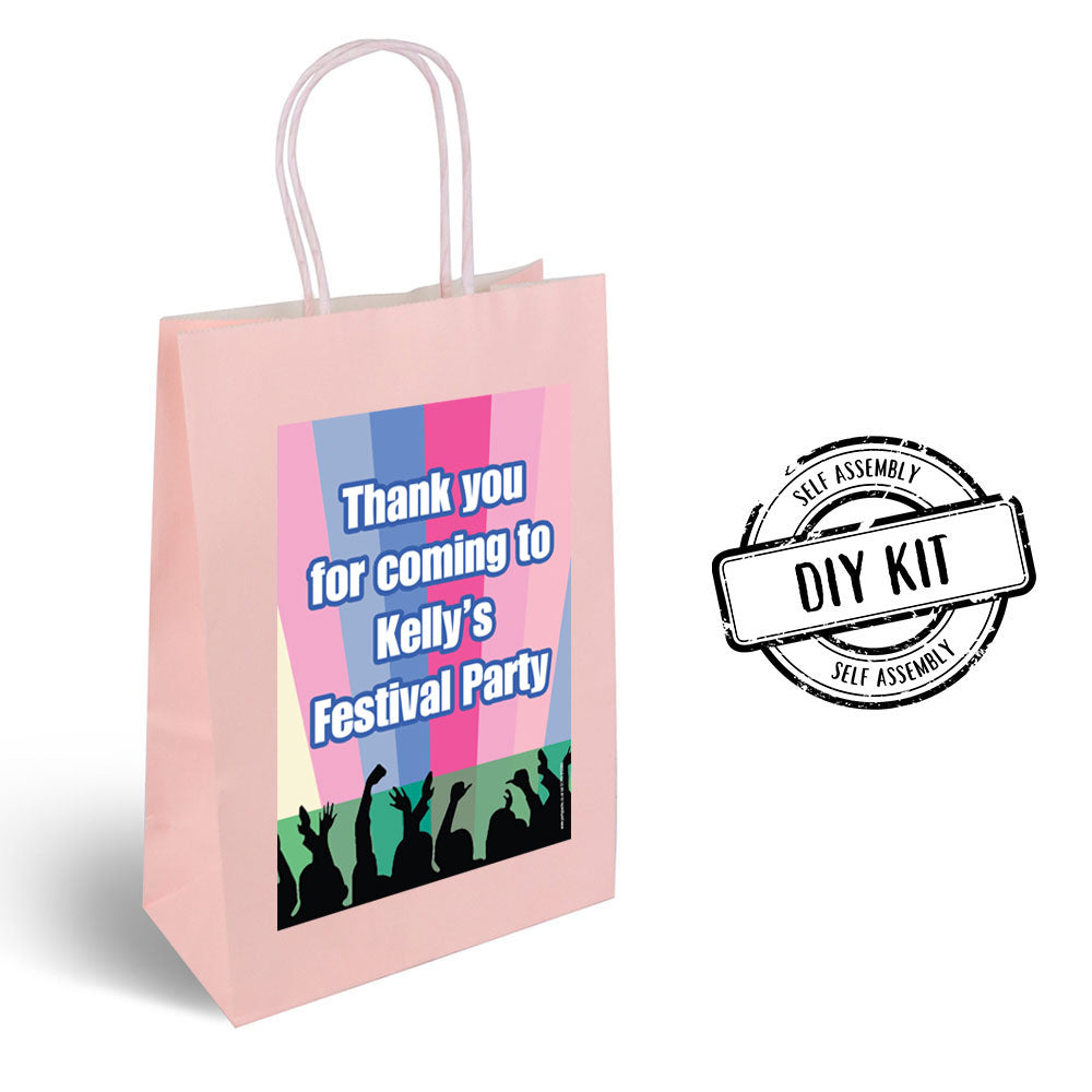 Festival Themed Paper Party Bags - Pack of 12