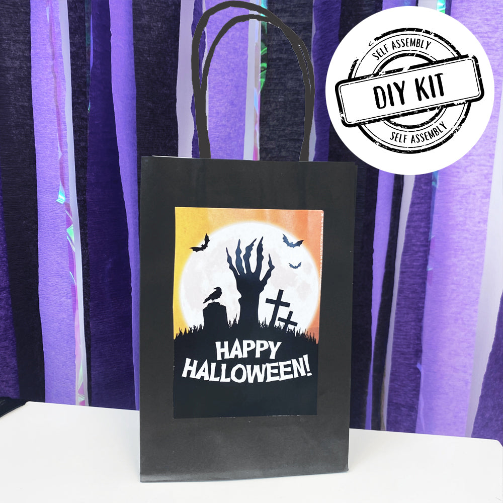 Haunted Graveyard Halloween Paper Party Bags - Pack of 4