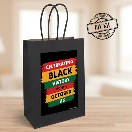 Black History Personalised Paper Gift Bags - Pack of 12