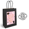 Pink Halloween Personalised Paper Party Bags - Pack of 12