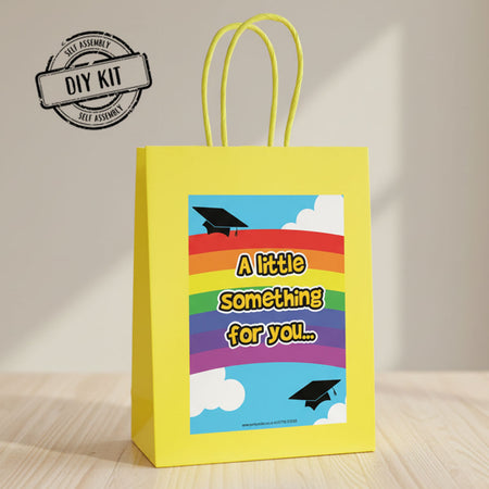 Rainbow Pre-School Graduation Personalised Paper Party Bags - Pack of 12