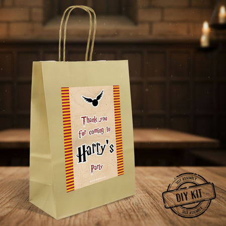 Personalised Wizard Paper Party Bags - Pack of 12
