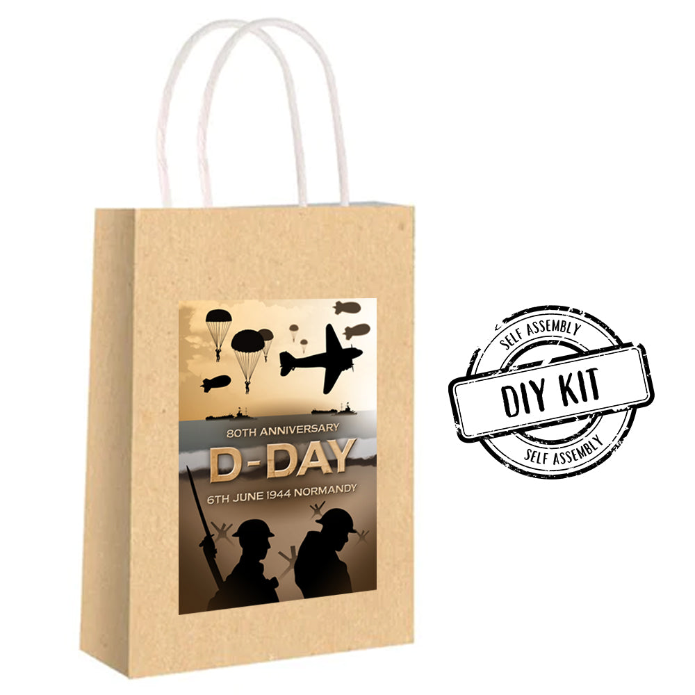 D-Day 80th Anniversary Paper Favour Bags - Pack of 12