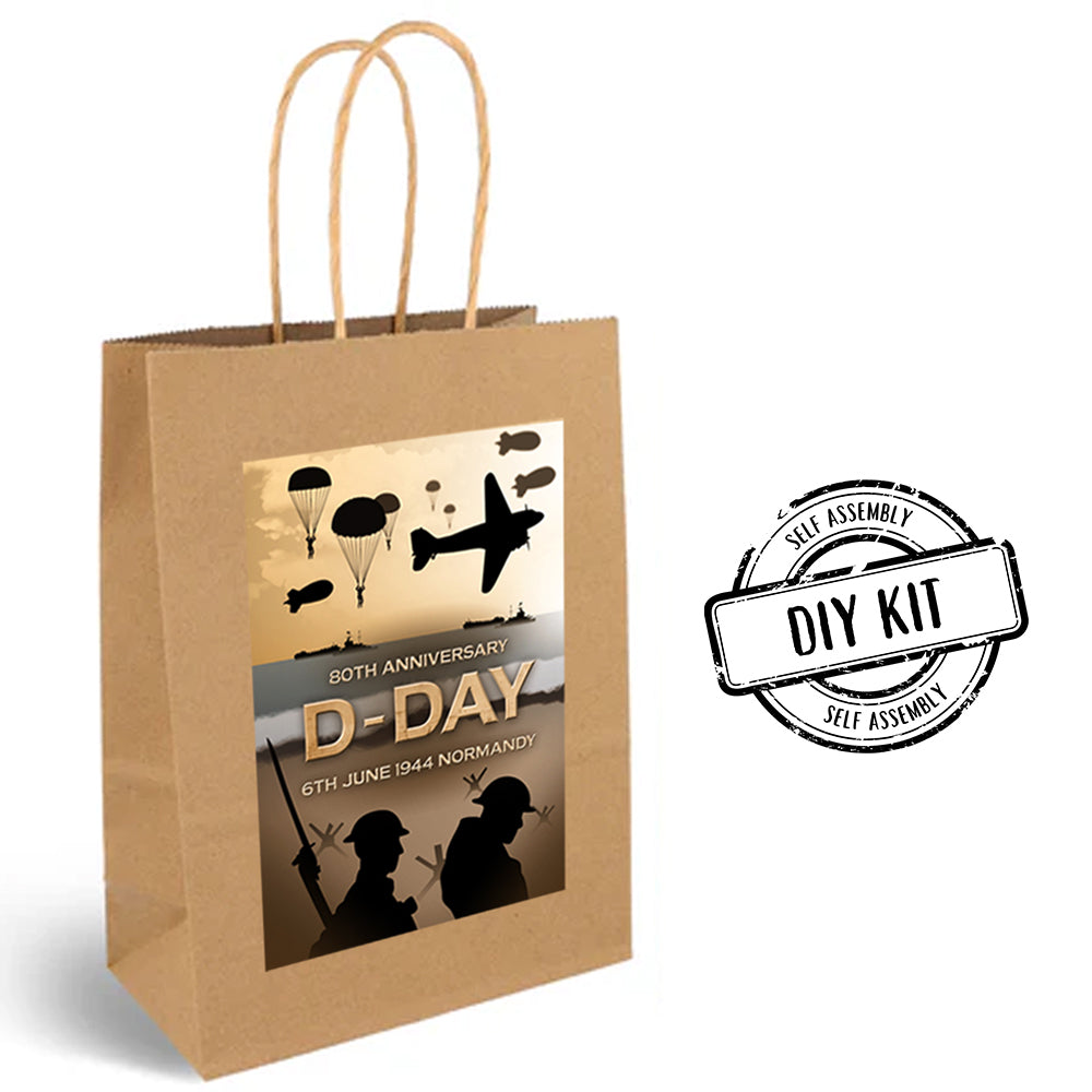 D-Day Anniversary Paper Favour Bags - Pack of 12
