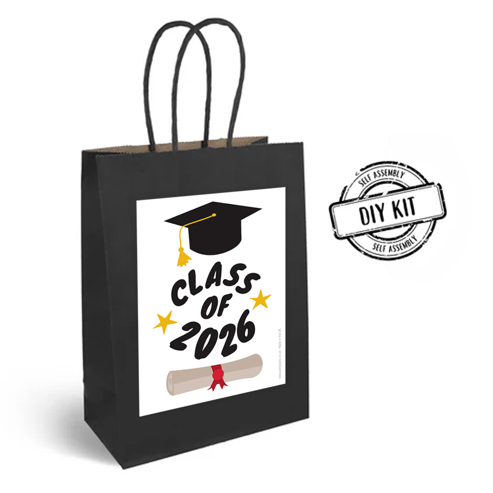 Graduation Class of 2026 Paper Party Bags - Pack of 12