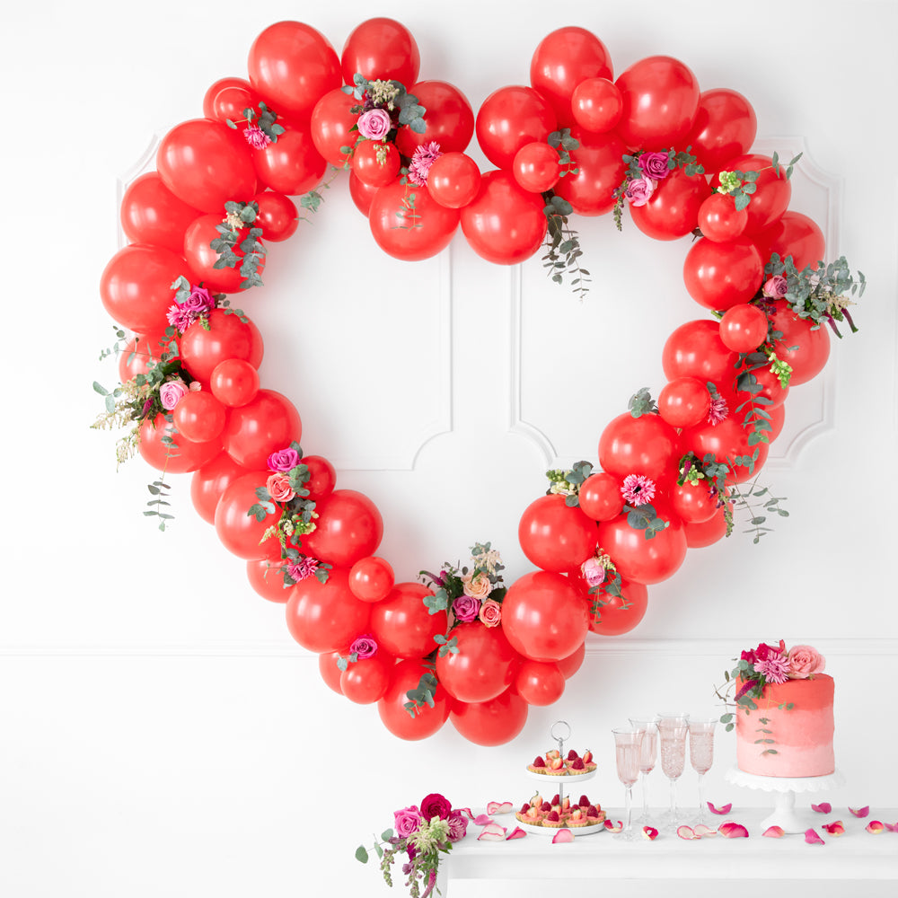 Shape Baloon Heart Shape Balloon Garland - 1.6m – Party Packs