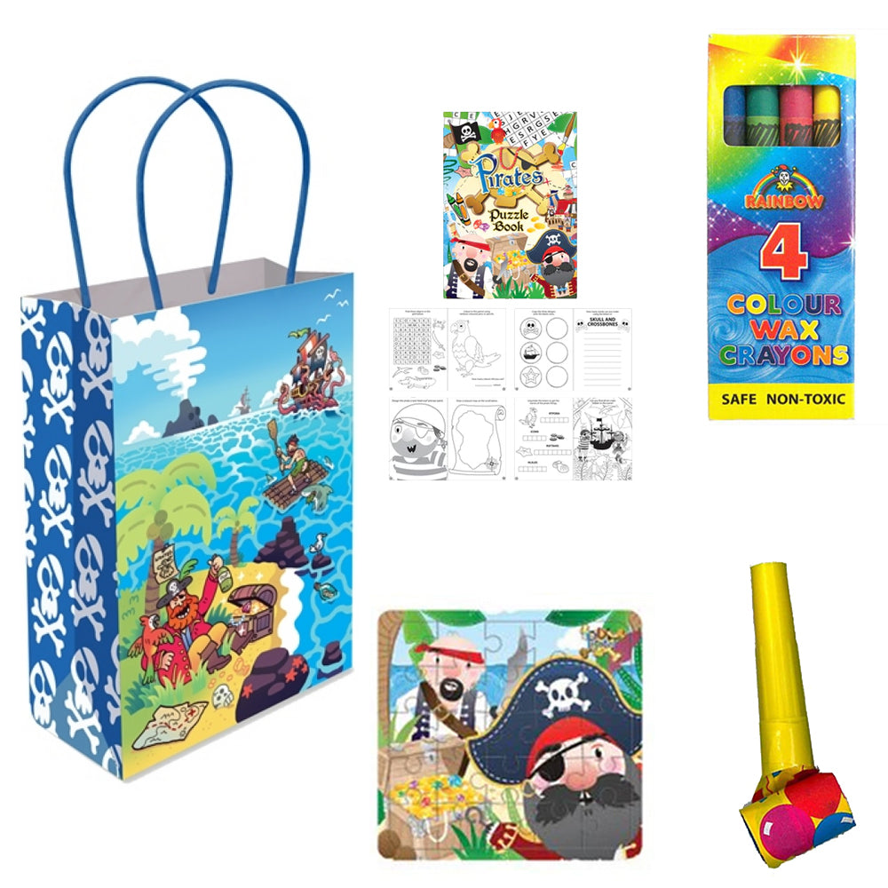 Filled Pirate Themed Party Bags - Pack of 100