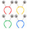 Silver Glitter Ball Head Boppers - Assorted Colours - Each