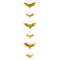 Gold Bat Hanging Halloween Garland - 1.5m