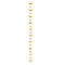 Gold Bat Hanging Halloween Garland - 1.5m