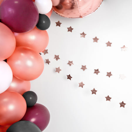 Rose Gold Star Garland - 3.6m