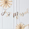 Just Married Gold Bunting - 1.5m