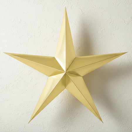 Gold Star Hanging Decoration - 70cm - Each