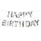 Silver Happy Birthday Fringe Bunting - 2.2m