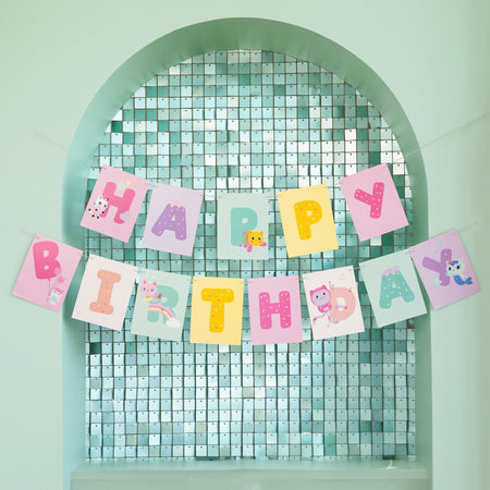 Gabby's Dollhouse Happy Birthday Banner - 180cm