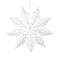 Large White Paper Star Hanging Christmas Decoration - 50cm
