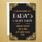Gatsby 1920's Personalised Invitations- Pack of 16