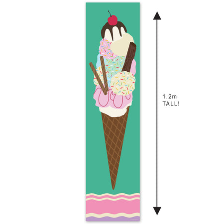 Giant Ice Cream Portrait Banner - 30cm x 120cm