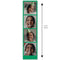 Personalised Multi Photo Giant Photobooth Strip Banner - Green - 30cm x 120cm