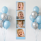 Personalised Multi Photo Giant Photobooth Strip Banner - Pale Blue - 30cm x 120cm