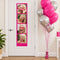 Personalised Multi Photo Giant Photobooth Strip Banner - Pink - 30cm x 120cm