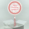 Personalised Candy Cane Frame Inflated Christmas Balloon in a Box