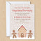 Christmas Gingerbread Personalised Invitations - Pack of 16