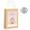 Personalised Gingerbread Christmas Paper Party Bag - Pack of 12